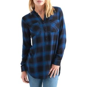 NWT Gorgeous Lucky Brand Tunic Plaid XL